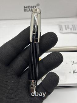 Stylo plume Montblanc Boheme Rouge Noir et Argent, corps noir, encre noire
