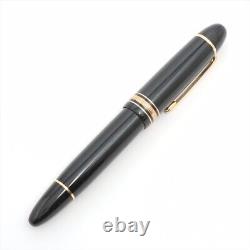 Stylo plume Montblanc Meisterstück 149 en résine noire avec plume en or 750