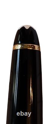 Stylo plume Montblanc Meisterstuck noir et or avec cartouches d'encre supplémentaires, taille M nib
