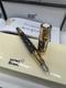 Stylo-plume Montblanc Queen Elizabeth Golden Black Corps + Cap Smooth