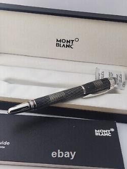 Stylo plume Montblanc Starwalker de luxe avec corps à carreaux noir et encre noire utilisée