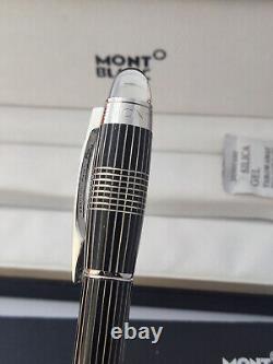 Stylo plume Montblanc Starwalker de luxe avec corps à carreaux noir et encre noire utilisée