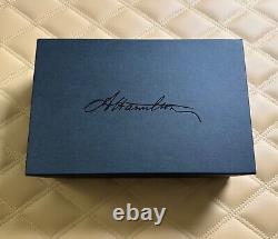 Stylo-plume Montegrappa Alexander Hamilton Noir en Or 18K M NIB Édition Limitée de 177