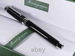 Stylo plume Montegrappa Parola Pitch Black, plume moyenne, NEUF, 20% de réduction sur le prix de détail