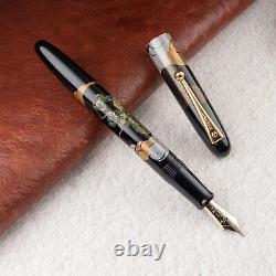 Stylo plume NAMIKI Urushi Maki-e Dragon avec nib en or 14K FN-5M-UN B