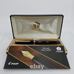 Stylo-plume Namiki Falcon Résine Noire Nib Souple Fine 14k585 812 Avec Boîte