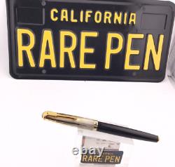 Stylo plume PARKER 51 en argent sterling noir avec capuchon EMPIRE plume 14K M année 2002 état neuf