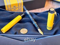 Stylo-plume PARKER Duofold Jaune Mandarine 1995 Limité #8251 18K dans boîte