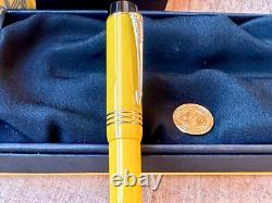 Stylo-plume PARKER Duofold Jaune Mandarine 1995 Limité #8251 18K dans boîte