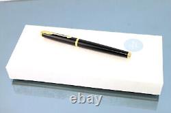 Stylo plume PARKER noir authentique avec accessoires plaqués or XF sans encre France