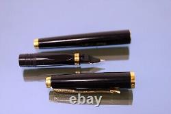 Stylo plume PARKER noir authentique avec accessoires plaqués or XF sans encre France