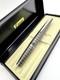 Stylo Plume Pilot Elite Grille En Acier Noir Nib-f 18k-750 Vintage H1277 Modèle 1977