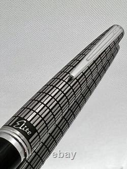 Stylo plume PILOT Elite Grille en acier noir Nib-F 18K-750 VINTAGE H1277 modèle 1977