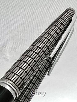 Stylo plume PILOT Elite Grille en acier noir Nib-F 18K-750 VINTAGE H1277 modèle 1977
