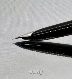 Stylo plume PILOT Elite Grille en acier noir Nib-F 18K-750 VINTAGE H1277 modèle 1977