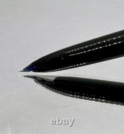 Stylo plume PILOT Elite Grille en acier noir Nib-F 18K-750 VINTAGE H1277 modèle 1977