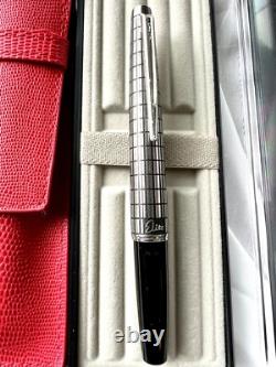 Stylo-plume PILOT Elite à carreaux noirs plume F 14k-585 Vintage fabriqué en 1981