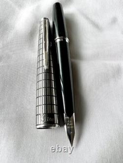 Stylo-plume PILOT Elite à carreaux noirs plume F 14k-585 Vintage fabriqué en 1981