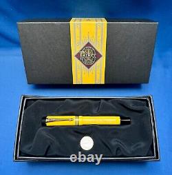 Stylo-plume Parker Duofold Mandarin Yellow 18k Or M Plume 1995 Boîte et Papiers