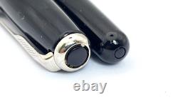 Stylo-plume Parker Sonnet Série En Boîte Rare Finition Chrome Noir 18k Nib Moyen
