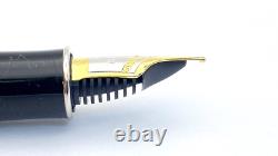 Stylo-plume Parker Sonnet Série En Boîte Rare Finition Chrome Noir 18k Nib Moyen