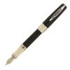 Stylo Plume Pineider Lgb Rocco, Finition Noire/plaqué Palladium, Italie