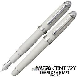 Stylo-plume Platinum 3776 Century Forme de Coeur Ivoire Édition Limitée Nouveau