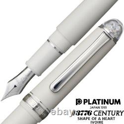 Stylo-plume Platinum 3776 Century Forme de Coeur Ivoire Édition Limitée Nouveau