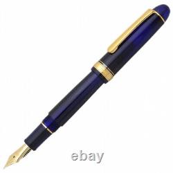 Stylo-plume Platinum New #3776 CENTURY Chartres Blue avec pointe moyenne PNB-15000#51-3