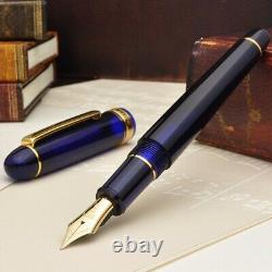 Stylo-plume Platinum New #3776 CENTURY Chartres Blue avec pointe moyenne PNB-15000#51-3