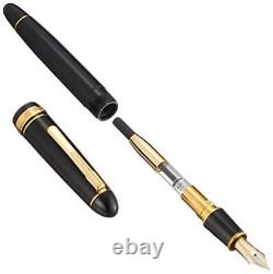 Stylo plume Platinum PRESIDENT noir avec plume moyenne PTB-20000P#1-3