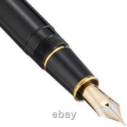 Stylo plume Platinum PRESIDENT noir avec plume moyenne PTB-20000P#1-3