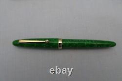 Stylo-plume Sailor Magellan marbré vert émeraude avec plume en or 14K H-M EXC avec étui
