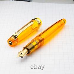 Stylo-plume Sailor Professional Gear Slim Transparent Yellow Candy avec plume en or 14K