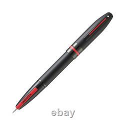 Stylo-plume Sheaffer Icon en laque noire mate avec garniture rouge en PVD, pointe moyenne