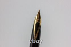 Stylo-plume Sheaffer Targa vintage en noir avec plume en or 14 carats