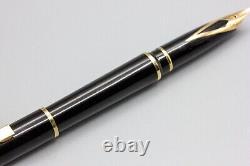 Stylo-plume Sheaffer Targa vintage en noir avec plume en or 14 carats