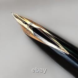 Stylo-plume Sheaffer Touchdown Imperial IV Noir 1350 en or 14 carats, pointe fine, RESTAURÉ