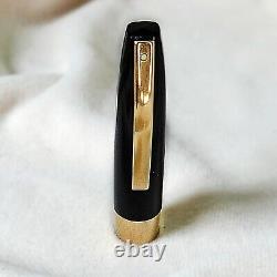 Stylo-plume Sheaffer Touchdown Imperial IV Noir 1350 en or 14 carats, pointe fine, RESTAURÉ