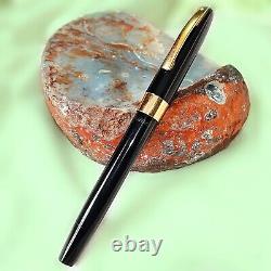 Stylo-plume Sheaffer Touchdown Imperial IV Noir 1350 en or 14 carats, pointe fine, RESTAURÉ