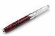 Stylo Plume Tuscany Silver & Red Passion Avec Plume Ef Et Cartouches Noires Waterman