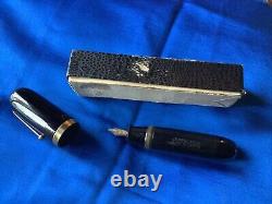 Stylo plume VINTAGE japonais JUMBO Urushi Ebonite 14K EF Nib des années 1940 avec boîte