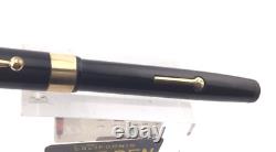 Stylo plume Vintage JOHN HOLLAND en celluloïd noir avec plume moyenne en or 14K