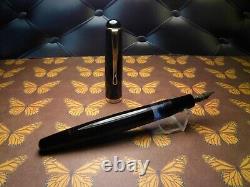 Stylo-plume Vintage Jet Black Montblanc 3-42 - Plume EF en or 14K - Allemagne années 1950