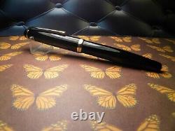 Stylo-plume Vintage Jet Black Montblanc 3-42 - Plume EF en or 14K - Allemagne années 1950