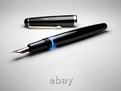 Stylo-plume Vintage Jet Black Montblanc 3-42 - Plume EF en or 14K - Allemagne années 1950