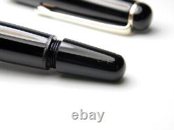 Stylo-plume Vintage Jet Black Montblanc 3-42 - Plume EF en or 14K - Allemagne années 1950