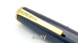 Stylo-plume Vintage Summit S175 en noir, plume médium semi-flexible en or 14 carats, Angleterre