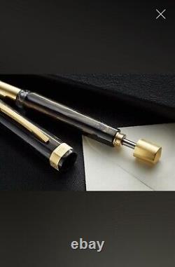 Stylo plume Visconti Black Opera Gold à pointe fine