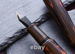 Stylo plume Wancher Dream Fountain Pen TRUE EBONITE MARBLE BROWN, stylo de calligraphie